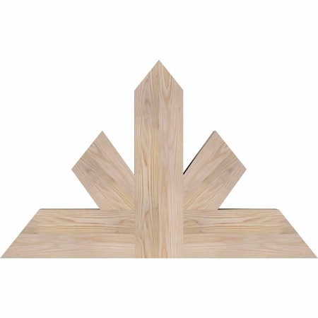 Ekena Millwork Saratoga Smooth Timber Gable Bracket, Douglas Fir, 36"W x 23"H x 3 1/2"D x 5 1/2"F, 15/12 Pitch GBW036X23X0406SAR00SDF